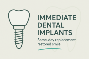 Immediate Dental Implants - Same Day replacemet, restored smile